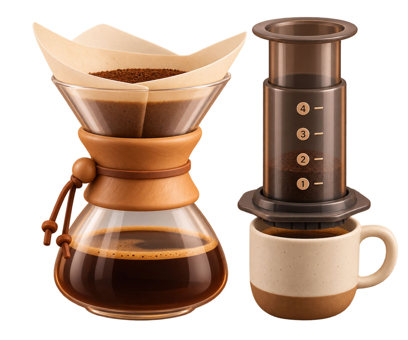 Chemex aeropress clay