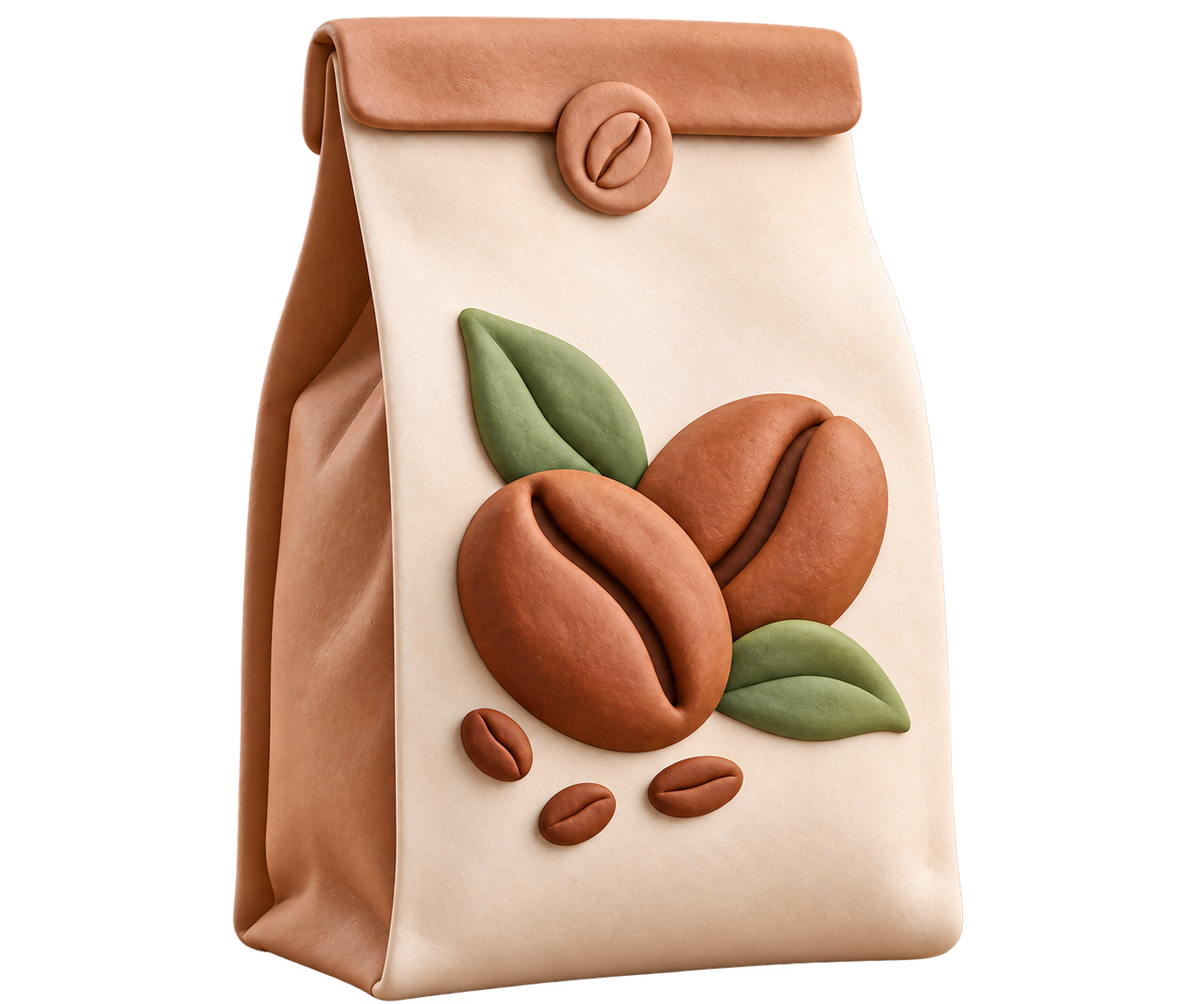 Coffee bag clay