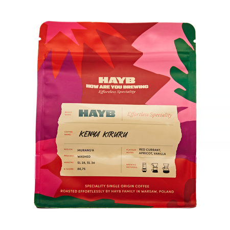 HAYB Kenya Kiruru 250g filter kava