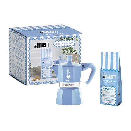 Bialetti - Set: Moka Express 3tz Light Blue + Perfetto Moka