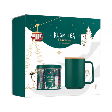 Kusmi Tea - Tsarevna Gift Set - Loose Tea 120g and Infuser Mug