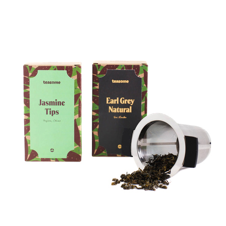 Teasome - Starter Pack #2 Set - Infuser + Jasmine Green 50g + Earl Grey Natural 50g