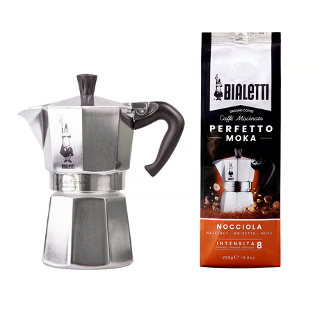 Set: Bialetti Moka Express 4 šalice + Kava