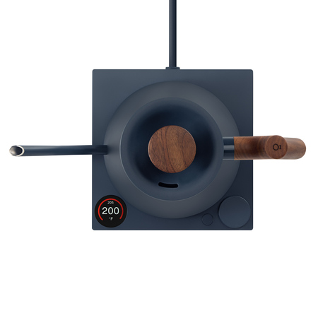 Fellow Stagg EKG PRO Electric Pour Over Kettle Stone Blue with wood handle 900 ml