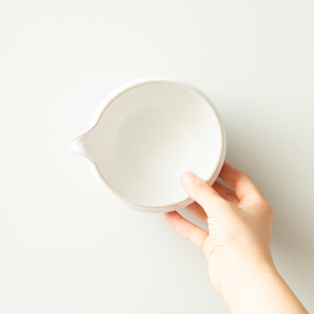 ORIGAMI Katakuchi Matcha Bowl 540ml White